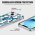 LUHOURI Designed for iPhone 13 Mini Case with Screen Protector - Crystal Acrylic Clear for Women and Girls - Slim Fit Protective Phone Cover 5.4" ...