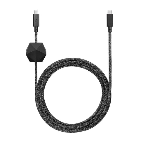 Native Union Type-C Desk Cable – USB-C to USB-C 8ft Ultra-Strong Non-Slip Charging Cable with Anchor Weight Compatible with iPhone 15, MacBook Pro...