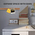 Bulletin Bar Strip, Cork Board Bar, 15" x 1", for Classroom, Office, Cubicle, Aluminum Frame (Silver),2 PACK...