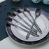 Black Long Handle Spoon, Coffee Stirrers, Premium Stainless Steel Ice Tea Spoons, Ice Cream Spoon, Cocktail Stirring Spoons, Set of 6 (Black)...