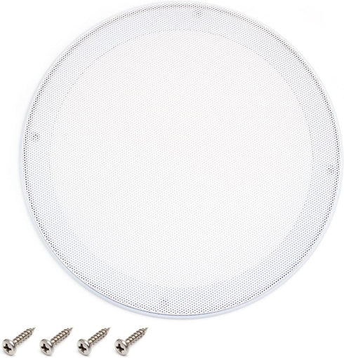 Fielect 8" Speaker Grill Cover White Speaker Grill Mesh Round SubWoofer Grille Car Speaker Grill Cover Guard Protector Replacement...