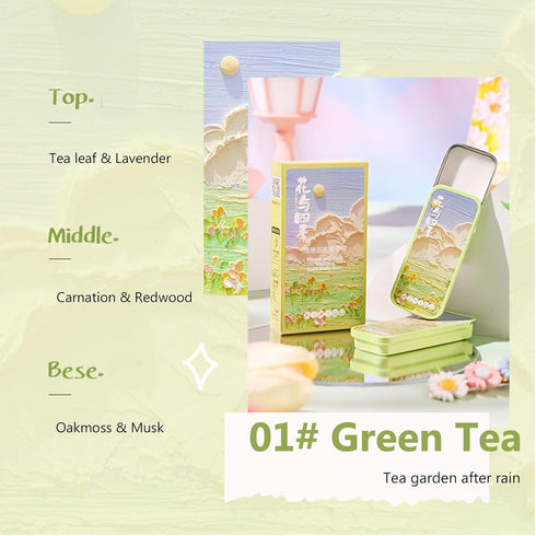 Solid Perfume Balms, 3 Pack Women Solid Colognes, Portable Pocket Balm, Perfect for Travel Use, Natural Fragrance Perfume for Women...