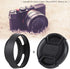 Camera Lens Hood,43mm Black Metal Lens Hood with Plastic Lenses for Leica Photography Accessory...