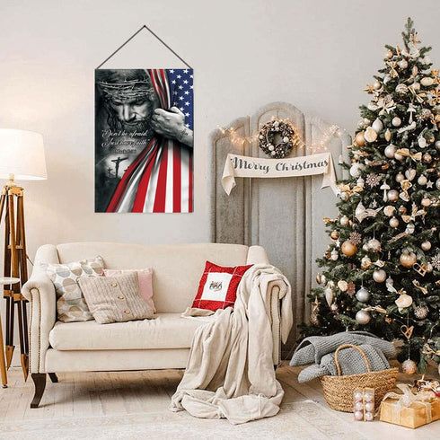 Don't Be Afraid Just Have Faith Garden Flag - Christian - Jesus - USA Double Side Garden Flags House Yard Decor 12x18in...