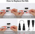 Fine Paint Marker for Rock Painting-Stone, Ceramic, Metal, Glass, Wood,Set of 6 Paint Pens High Volume Ink High Volume Ink for DIY Craft (Black)...