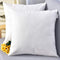 Outlet Decorative 18 X 18 Inch Faux Linen Cloth Pillow Cover Cushion Case for Bench,White, 2 Pieces...