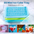 ARTLEO Ice Cube Tray with Lid and Bin for Freezer, Easy Release 55 Trapezium Ice Cube Tray with Cover, Storage Container, Scoop, Flexible Durable ...