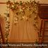 Fielegen 20 LED Rose Flower String Lights Battery Powered 7.2ft Artificial Flower Garland with Lights Rose Vine Fairy Lights for Home Garden Weddi...