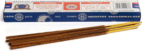 3 Packs Origional Satya Sai Baba Nag Champa Incense Sticks Joss Insence - Insense 15g Box NagChampa Agarbatti (Nag Champa)...