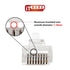 ITBEBE 50 Pieces RJ45 Cat6 Pass Through Connectors - Gold Plated Transparent Passthrough Ethernet Insert Crimp Connector UTP Network Plug for 24 A...