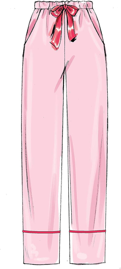 McCall Pattern McCall's Women's Pants, Belt, Robe, and Jacket, Sizes 4-14 Sewing Pattern, Plain...