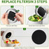 6 Pack Compost Filters for Countertop Bin, 6.7-inch Compost Bin Filters Charcoal, Thickening Compost Bin Filter Activated Charcoal Filters for Com...