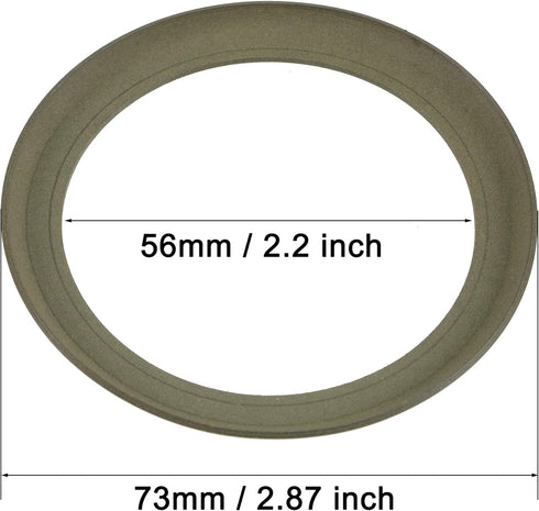 uxcell Air Compressor Compression Piston Ring Replacement Part 73mm OD 56mm ID 1mm Thickness, Dark Green...