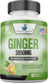 American Standard Supplements Organic Ginger 3850mg Per Serving with Organic Black Pepper Extract, Vegan, Gluten Free, Non-GMO, 90 Capsules, 90 Se...