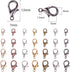 YAKA 350pcs 1 Box 7 Colors Alloy Lobster Clasp DIY Jewelry Bracelet Necklace Making Fastener Hooks (12x7mm)...