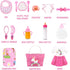 BNUZEIYI Baby Doll Accessories -Baby Doll Feeding and Caring Set with Diaper Bag Bottles for Girls Toys Gift, Stuff Doll Clothes fit 14-16 Inch Do...