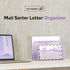 SUPEASY Mail Organizer, Desktop File Organizer Mesh Metal Mail Holder Countertop with 3-Slot, Letter Sorter File Holder, Office Envelope Organizer...
