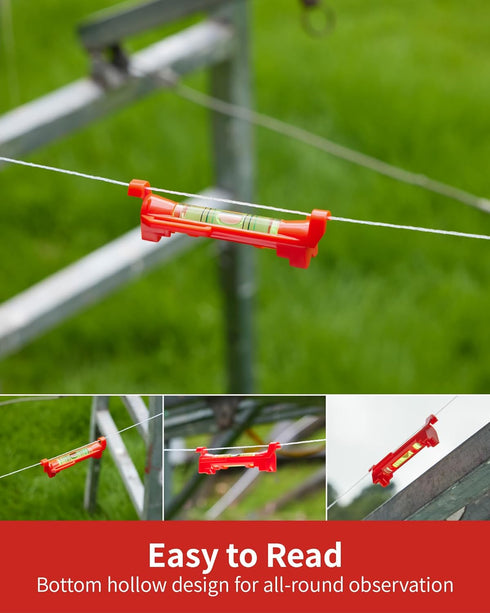 Line Level, Firecore 9pcs String Line Leveler Tools 3 Inch, Small Pocket Bubble Levels for Hanging Picture Wall Art Mason Landscape Camper Fence I...