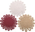 3 Pcs Trivets for Hot Dishes, Pot Holders, Cotton Thread Weave Trivets for Hot Pots and Pans (Beige, Khaki, Date Red)...