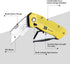Folding Utility Knife?Box Cutter Retractable Foldable Heavy Duty Quick Change with 5-Piece Extra Blades...