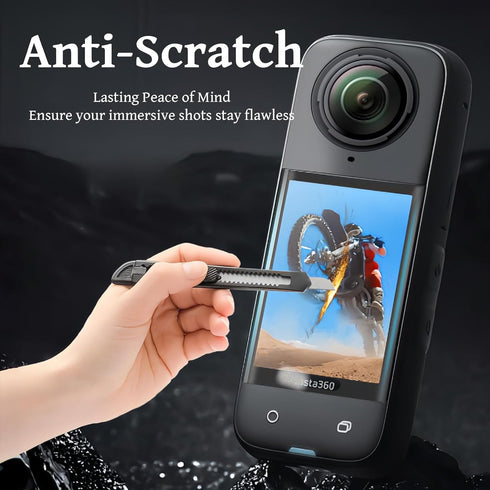 Lens Guard Screen Protector Film Kit Compatible with Insta360 X4, Premium Tempered Glass Protective Accessories Kit for Insta360 X4, Standard Lens...