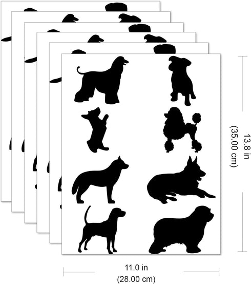 A Room with Dogs Wall Decals-Doggie Stickers for Kids Room Bedroom Nursery Playroom Décor...