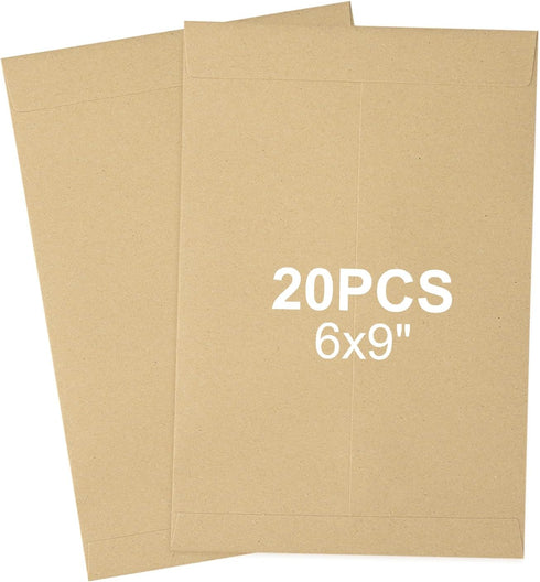 20Pcs 6x9 Self Seal Catalog Envelopes, Mailing Envelopes, Printable Manilla Envelopes, Security Envelopes Letter Size, Small Envelopes for Invitat...