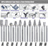 Yakamoz 20Pcs 3mm (1/8") Shank Carbide Burr Set, 3mm & 6mm Double Cut Rotary Files Burrs Die Grinder Bits Burs DIY Woodworking Tool for Wood Metal...