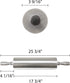 Thunder Group ALRNP018 Rolling Pin 18" 3-1/2" Dia. Barrel...