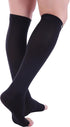 Doc Miller Open Toe Compression Socks Women and Men, 20-30 mmHg Toeless Compression Socks Women, Recovery Support Circulation Shin Splints Varicos...