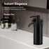 GAPPO Matte Black Soap Dispenser Stainless Steel Metal Pump Hand Lotion Bottle for Bathroom, Bedroom and Kitchen(300ML/10.15Ounce)...