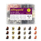 150 Sets Chicago Screw Kit 6 Color Leather Rivets Screw Rivets Chicago Screw Buttons DIY Leather Trim Black Silver Gold Copper Rose Gold ?M5*4 * 2...