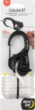Nite Ize CamJam XT Aluminum Rope Tightener - Versatile Tie Down Cam Mechanism with Carabiner Clip - Secure Hiking Gear Essential - Rope Tie Down A...