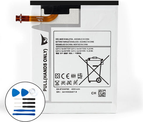 REYTRIC EB-BT230FBU/FBE Battery Compatible with Galaxy Tab 4 7.0" Replacement Battery Kit 3.8V 4000mAh 15.20Wh with Tools SM-T230 T231 T235 T239 S...