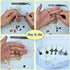 600Pcs Hypoallergenic Earring Hooks, Black Earring Making Kit, Earring Making Supplies with Earring Backs and Jump Rings for Jewelry Making (Black...