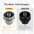 Oil Filter Housing Cap Assembly with Oil Plug Compatible with Toyota 4Runner Avalon Camry Highlander RAV4 Sienna Tundra Lexus ES300h ES350 LS460 R...