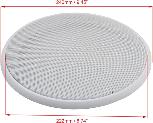 2pcs Round Ceiling Speaker Grill Covers for 8 Inch Speaker with Screws(White)......