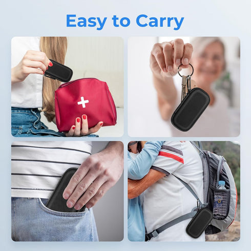 Case for Kardia Mobile EKG Heart Monitor, Hard Case Compatible with AliveCor EKG Device, Heart Monitor Travel Case Comes with Carabiner Clip - CAS...