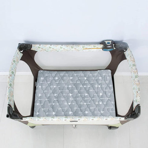 Pack and Play Mattress Protector Sheets Fitted Waterproof Pack and Play Mattress Pad Cover, Compatible with Graco Pack n Play & Dream On Me & Pamo...