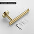 WINCASE Gold Toilet Paper Holder Towel Ring, Brushed Gold Bathroom Hardware Set, Hand Towel Holder Toilet Paper Roll Holder Wall Mount, Rustic Far...
