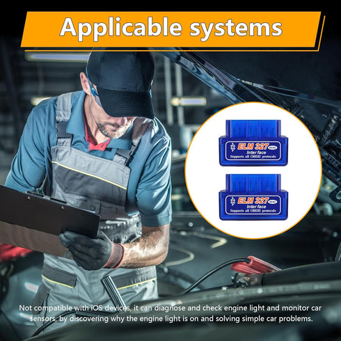 2PCS ELM327 OBD? Car Auto Diagnostic Scanner, Professional Automotive Bluetooth Scan Tool and Code Reader, Universal Vehicle Interface Adapter Dia...