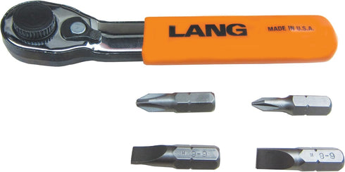 Lang Tools 5221 5-Piece Fine Tooth Bit Wrench Set , Black...
