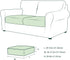 CHUN YI 2PC Stretch Couch Cushion Covers, Sofa Seat Slipcovers Suitable for Armchair Loveseat Sofa with Spandex Jacquard Fabric(2pc,Khaki)...