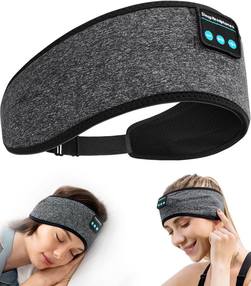 Wireless Headband Headphone, Adjustable Soft Sleeping Headphones, Birthday Gifts Christmas Stocking Stuffers for Men Women Father Husband Wife...