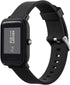 2-Pack Sport Bands Compatible with Amazfit Bip Smartwatch Breathable Replacement Strap, Black + Black-Gray...