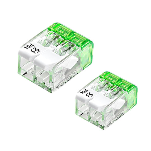 2 Port Splicing Connector, Lever-Nut Assortment for All Wire 12-24 AWG (10)...