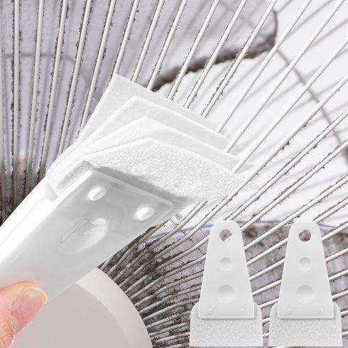 2 Pcs Cobweb Duster Bendable Fan Duster Plastic Dust Cleaner Microfiber Head Ceiling Brush Reusable Dirt Remover for Fan Air Conditioning Home Car...