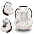 Minky 3 in 1 Car Seat Cover for Winter - Minky Baby Car Seat Cover with Storage Bag...