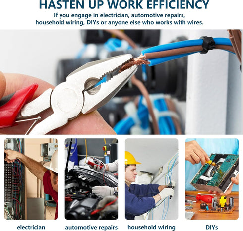 WILD+ Wire Twister Tool for Drill - 4pcs, Wire Twisting Tool, Wire Stripping and Twisting Tool, Wire Connector, Wire Nut Twister for Electrical Po...