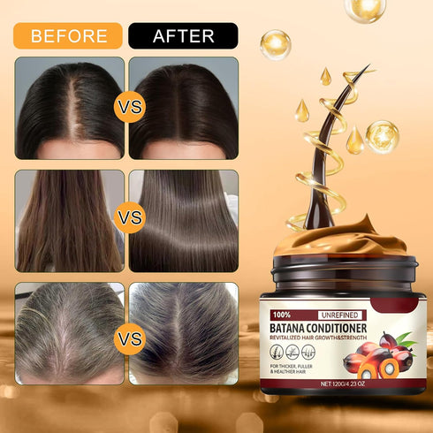 2PCS Batana Oil for Hair Growth, Botanix Batana Natural Hair Growth Oil,100 Percent Pure Batana Oil, Batana Oil Organic Raw, Batana Miracle Hair L...